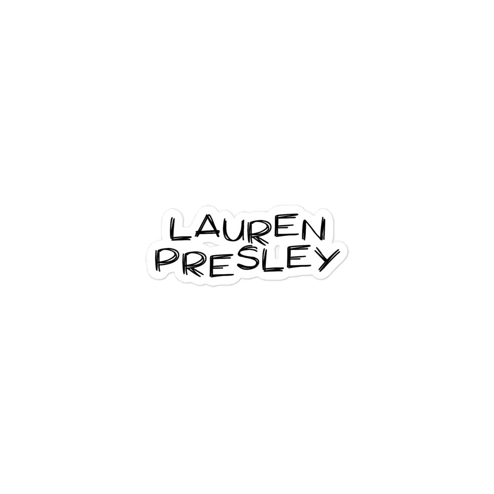 'Lauren Presley' sticker