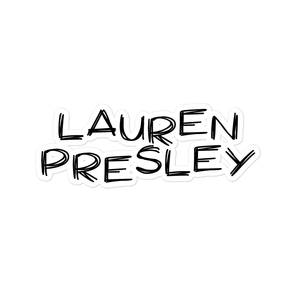 'Lauren Presley' sticker