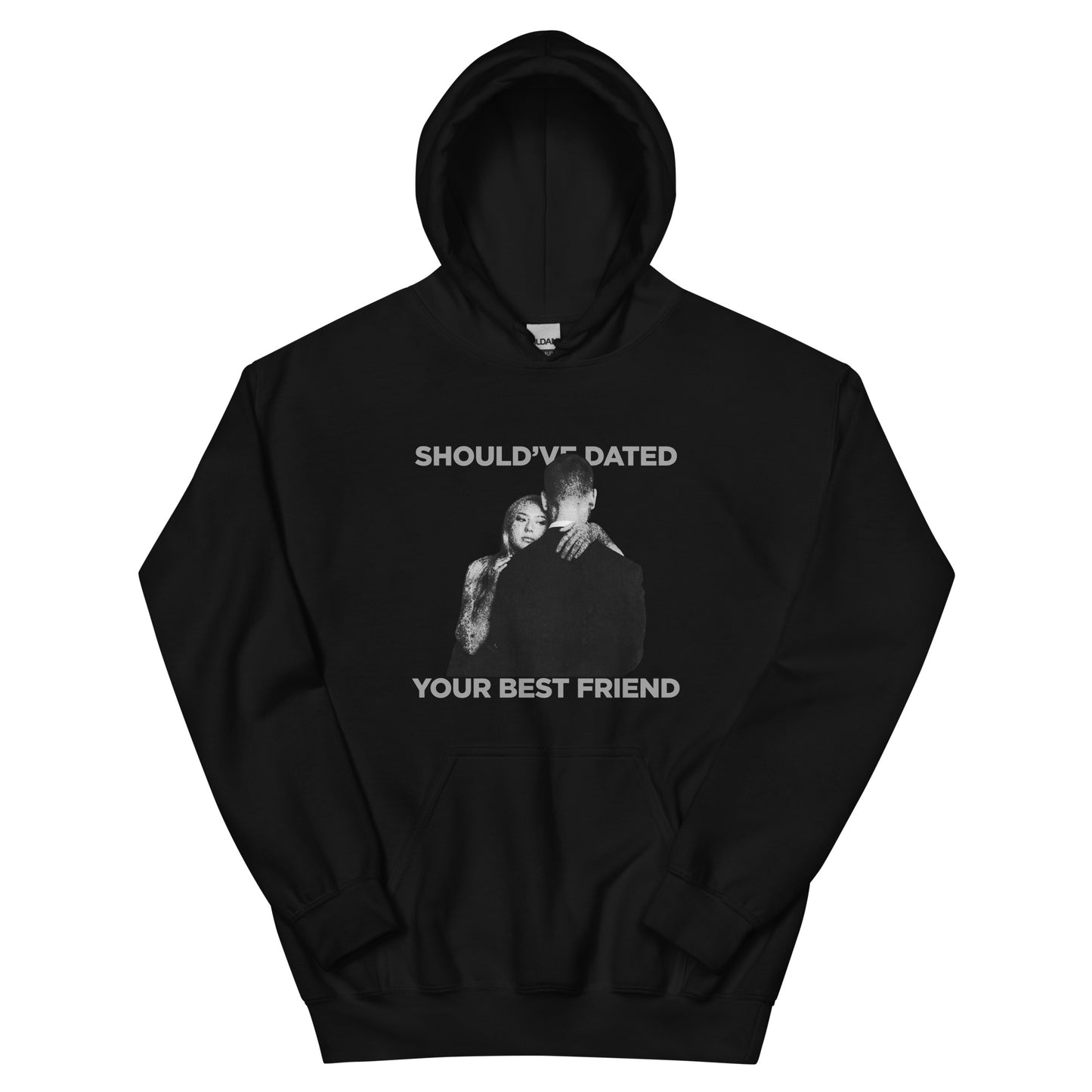 'SDYBF' white font hoodie