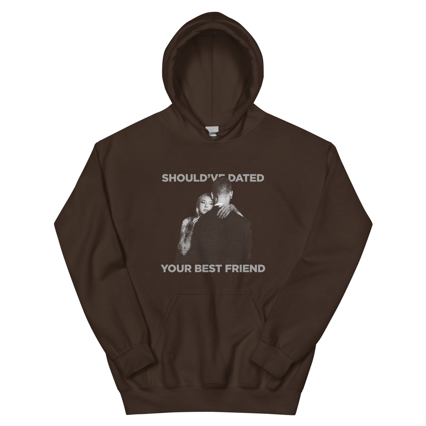 'SDYBF' white font hoodie