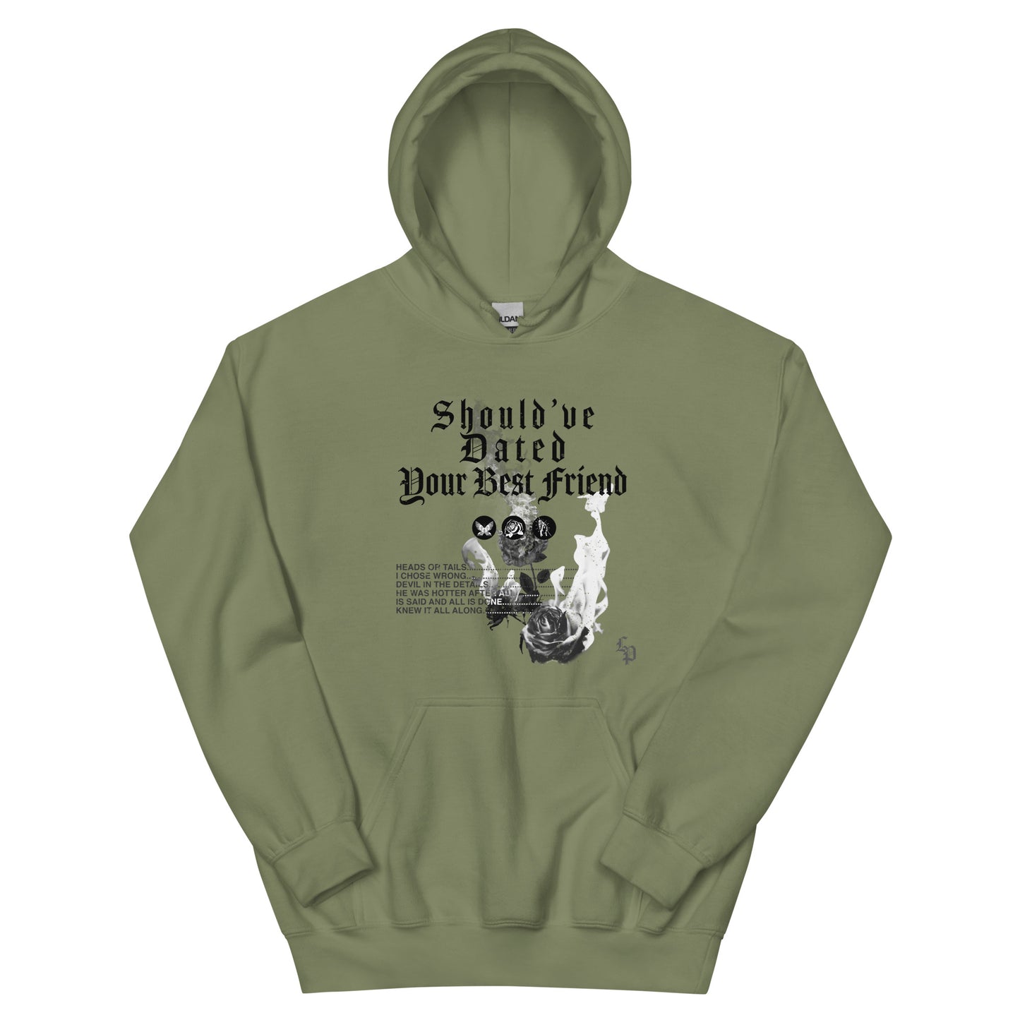 'SDYBF' roses hoodie