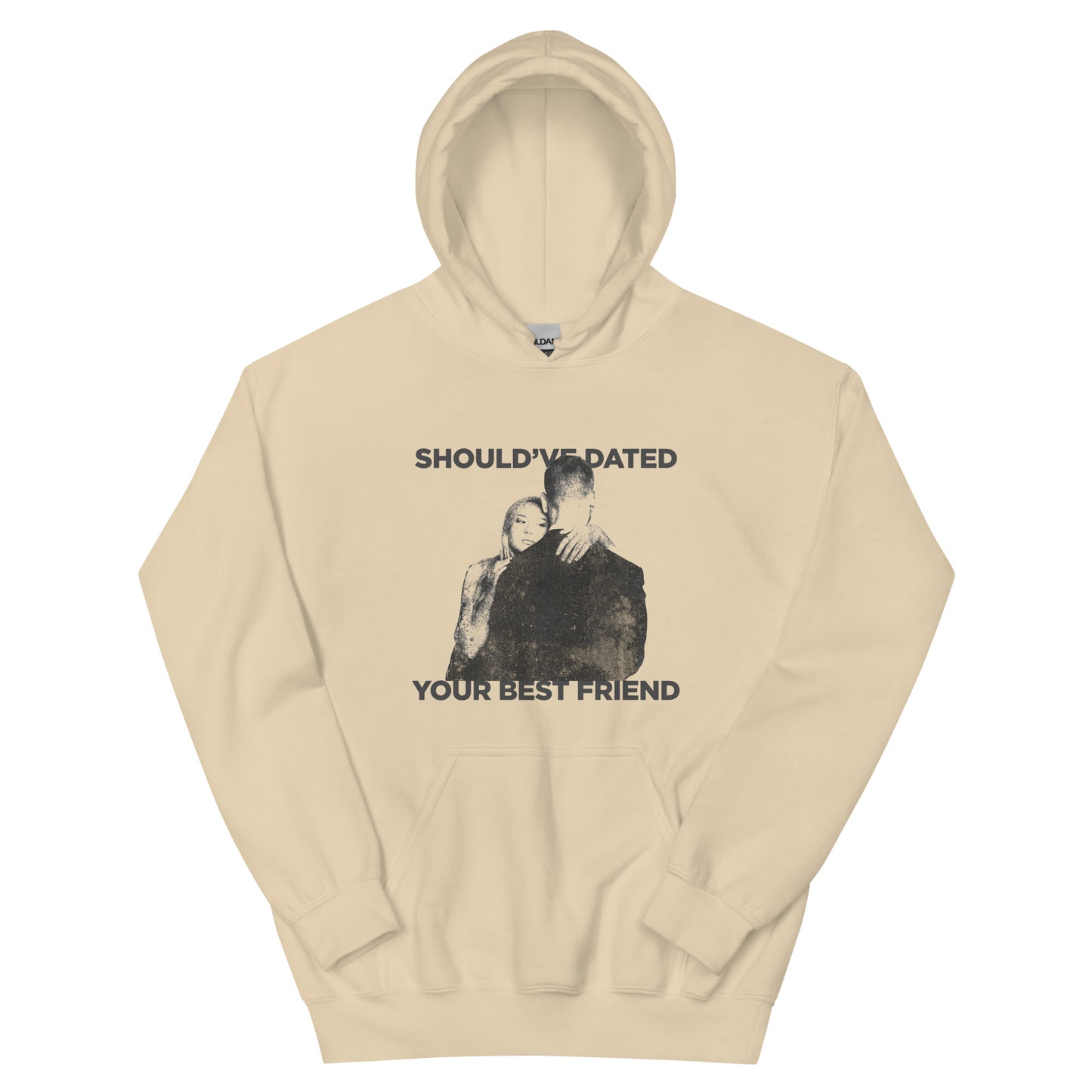'SDYBF' black font hoodie