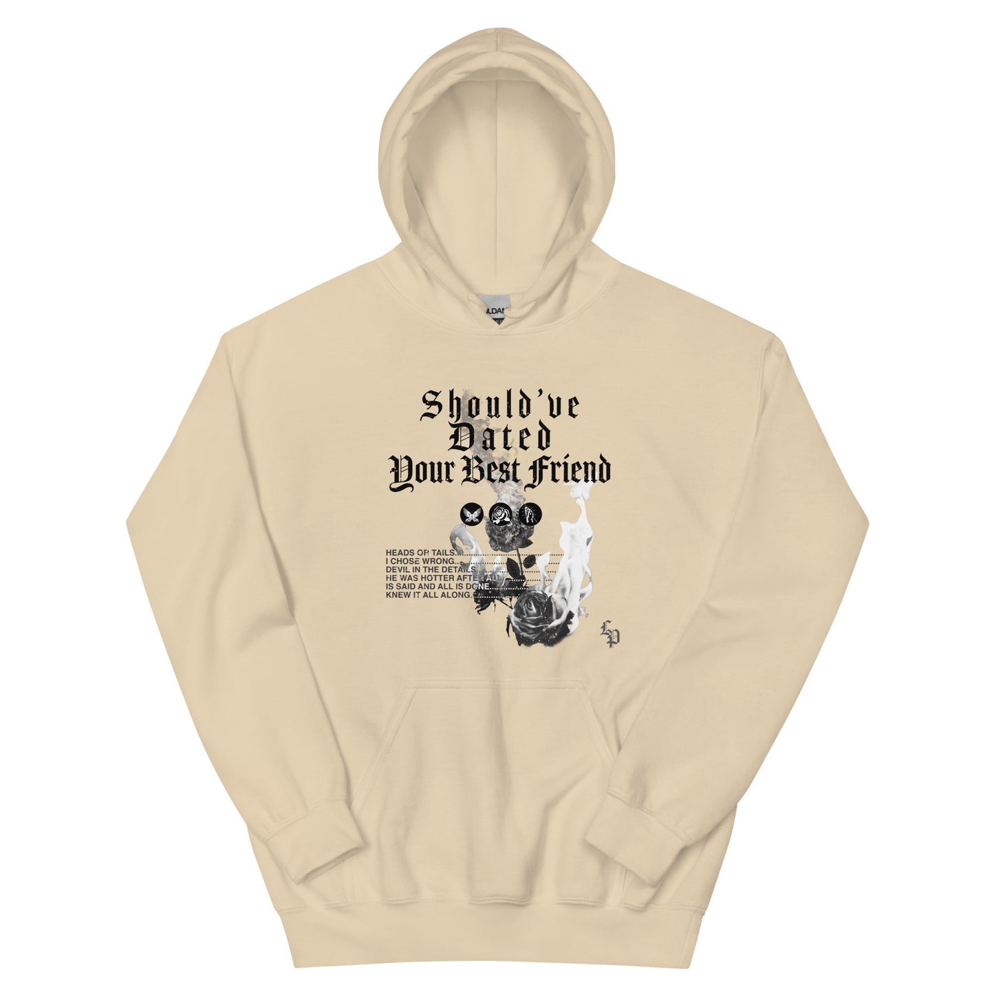 'SDYBF' roses hoodie