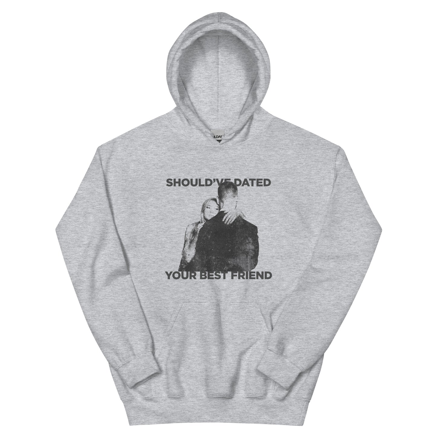 'SDYBF' black font hoodie