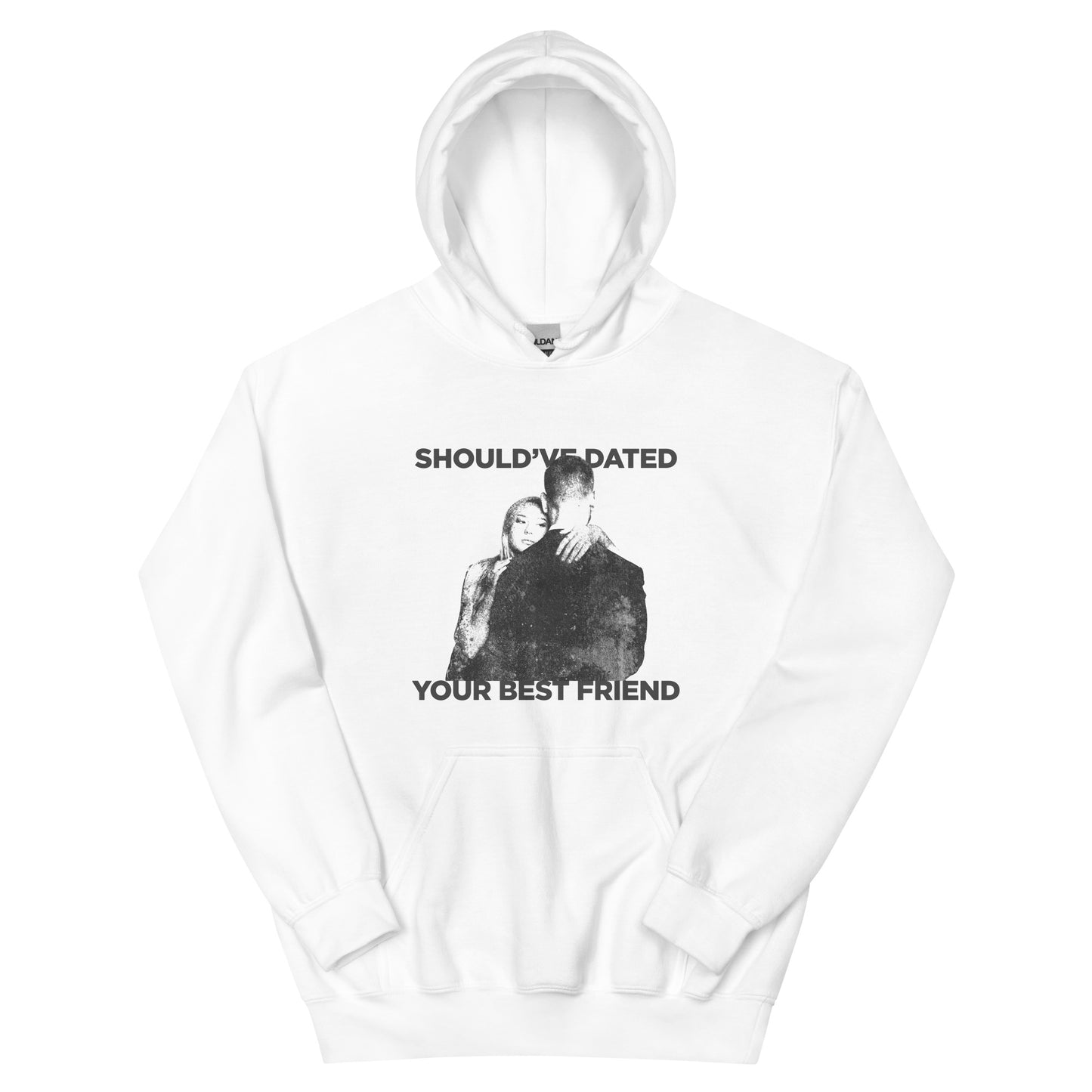 'SDYBF' black font hoodie